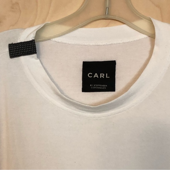 Carl by Steffensen Copenhagen, White Long Sleeve Shirt, Small (Men’s) - Picture 4 of 5